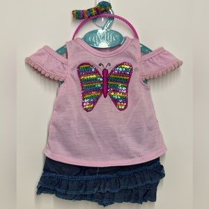 My Life doll butterfly skirt outfit
